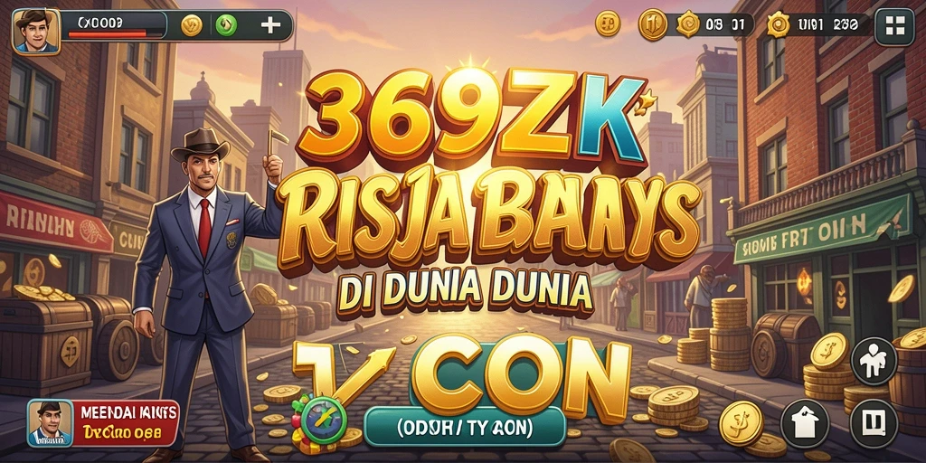 Screenshot gameplay 369ZK menampilkan keseruan membangun empire bisnis.