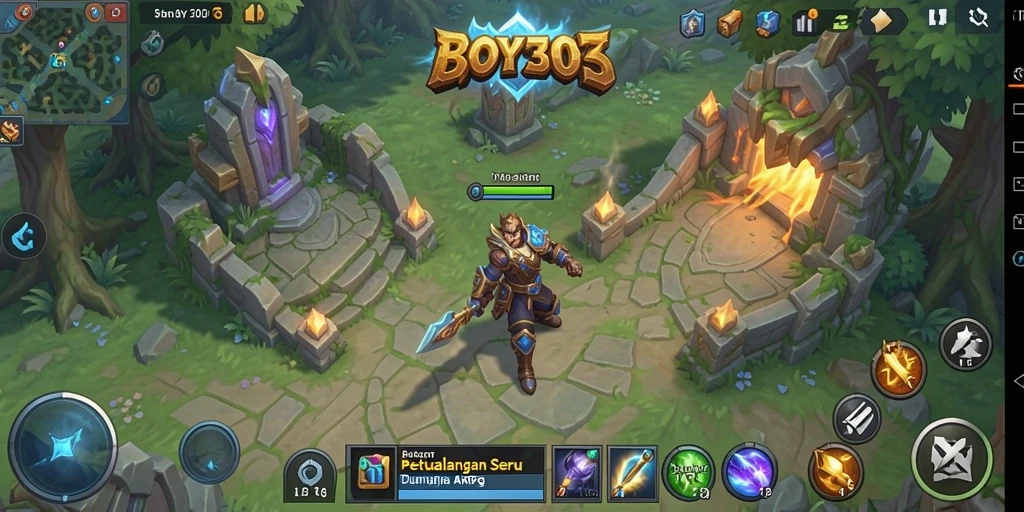 Tampilan gameplay ARPG yang menegangkan dan visual yang memukau.