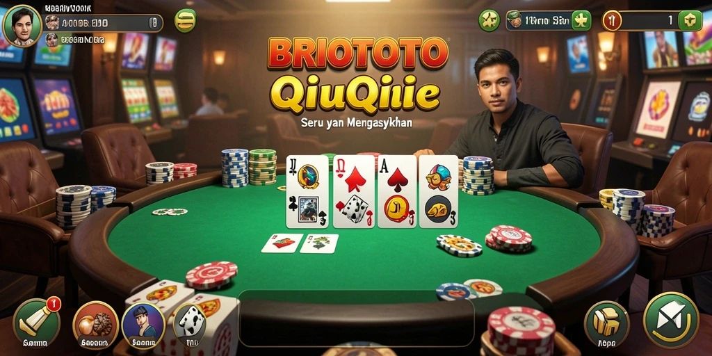 Screenshot dari gameplay QiuQiu BRIOTOTO yang menegangkan.