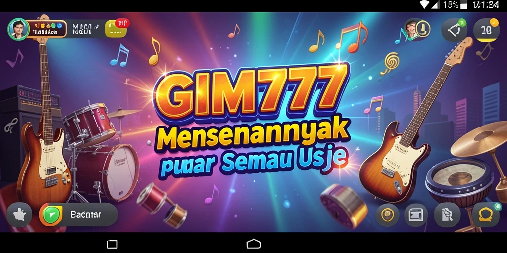 Screenshot GIM777 menampilkan gameplay yang penuh warna dan interaktif.