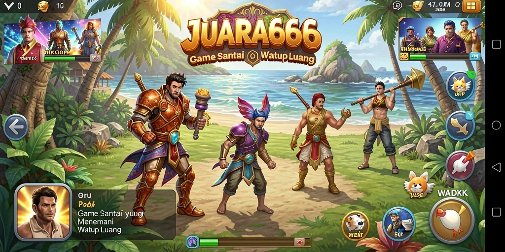 Tampilan gameplay JUARA666 yang seru dan menarik di layar.
