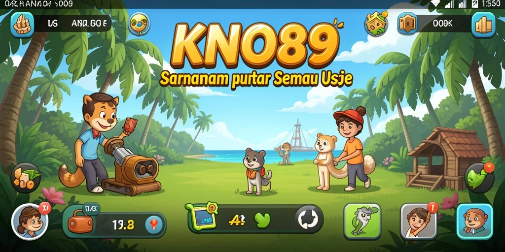 Tampilan menarik dari gameplay KNO89 yang penuh warna.