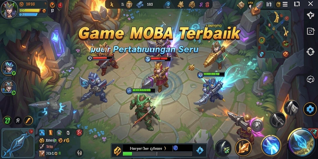Tampilan gameplay LINITOTO yang intens dan seru saat bertarung.
