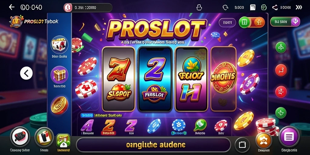 Tampilan gameplay PROSLOT yang menarik dan informatif.