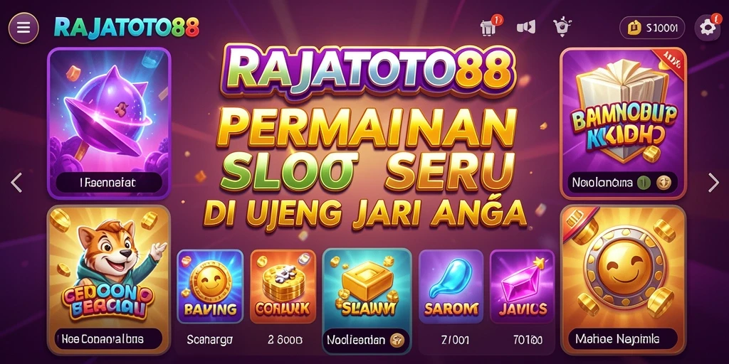 Tampilan gameplay seru dan menarik dari RAJATOTO88.