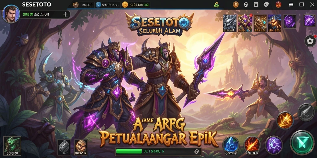Tampilan gameplay menarik di dunia fantasi SESETOTO.