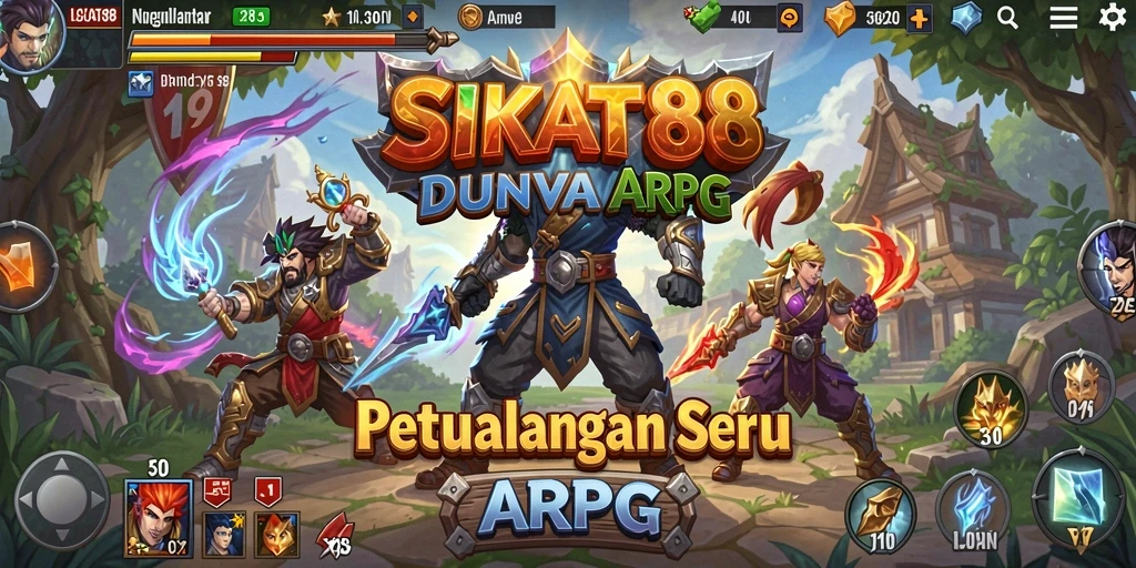Tampilan gameplay SIKAT88 yang mendebarkan dalam petualangan ARPG.