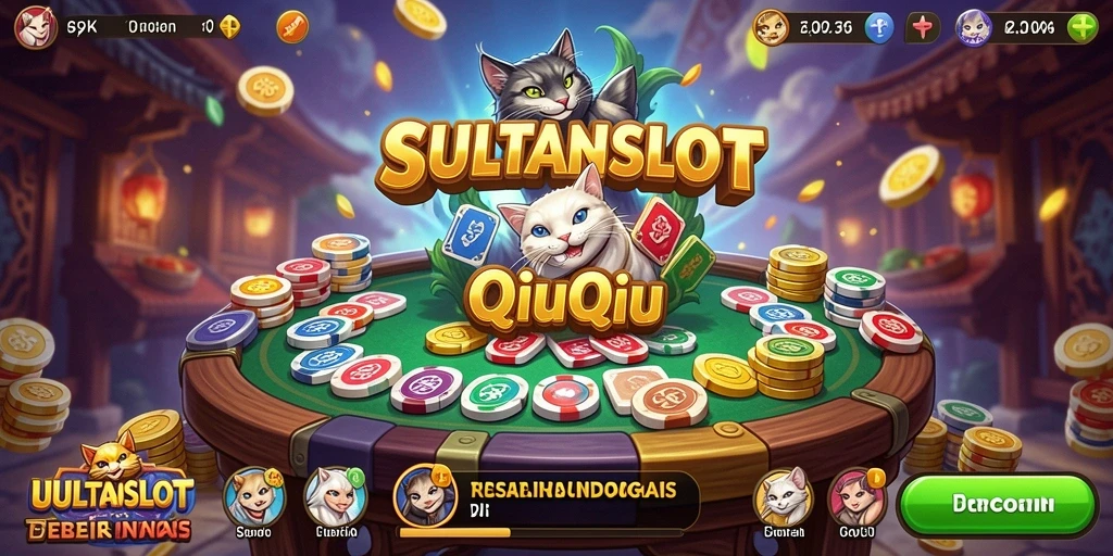 Screenshot gameplay SULTANSLOT dengan pemain bersaing di QiuQiu.