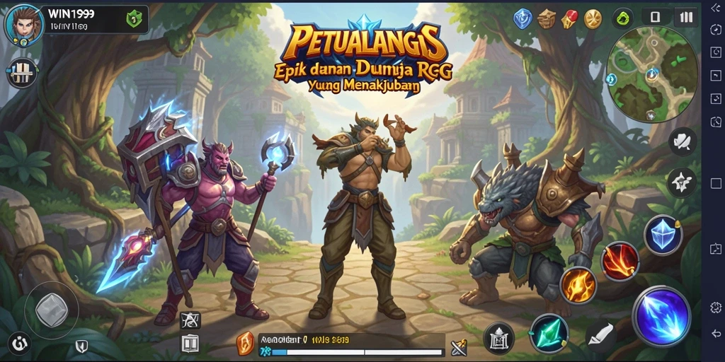 Tangkapan layar menunjukkan aksi mendebarkan dalam pertempuran RPG.